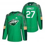 Maillot Hockey Minnesota Wild Kyle Quincey 2018 Dia de San Patricio Vert