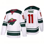 Maillot Hockey Minnesota Wild Zach Parise Exterieur 2017-2018 Blanc