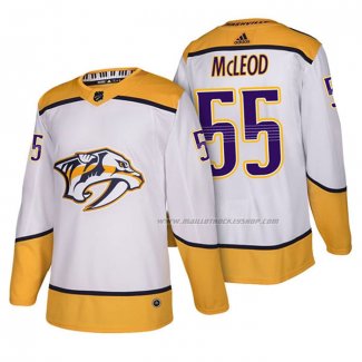 Maillot Hockey Nashville Predators Cody Mcleod Authentique Exterieur 2018 Blanc