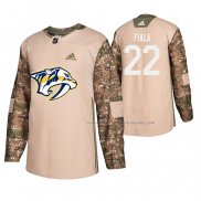 Maillot Hockey Nashville Predators Kevin Fiala Veterans Day Camouflage