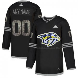 Maillot Hockey Nashville Predators Personnalise Black Shadow Noir