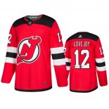 Maillot Hockey New Jersey Devils Ben Lovejoy Domicile Authentique Rouge