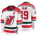 Maillot Hockey New Jersey Devils Travis Zajac Alterner Breakaway Blanc