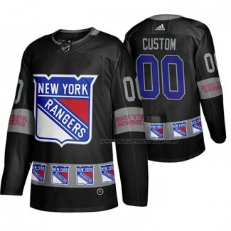 Maillot Hockey New York Rangers Personnalise Breakaway Noir