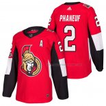 Maillot Hockey Ottawa Senators Dion Phaneuf Authentique Domicile 2018 Rouge