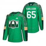 Maillot Hockey Ottawa Senators Erik Karlsson 2018 Dia de San Patricio Vert