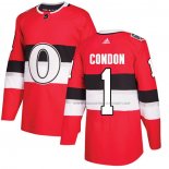 Maillot Hockey Ottawa Senators Mike Condon Authentique 2017 100 Classic Rouge