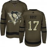 Maillot Hockey Pittsburgh Penguins Bryan Rust 2018 Salute To Service Vert Militar