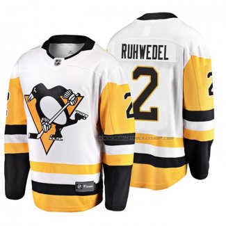 Maillot Hockey Pittsburgh Penguins Chad Ruhwedel 2019 Exterieur Breakaway Blanc