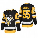 Maillot Hockey Pittsburgh Penguins Chris Summers Domicile Authentique Joueur Noir