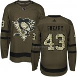 Maillot Hockey Pittsburgh Penguins Conor Sheary 2018 Salute To Service Vert Militar