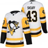 Maillot Hockey Pittsburgh Penguins Conor Sheary Authentique Exterieur 2018 Blanc