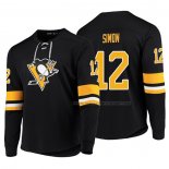 Maillot Hockey Pittsburgh Penguins Dominik Simon Platinum Noir