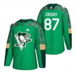 Maillot Hockey Pittsburgh Penguins Sidney Crosby 2018 Dia de San Patricio Vert