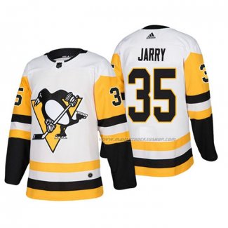 Maillot Hockey Pittsburgh Penguins Tristan Jarry Exterieur Authentique Joueur Blanc