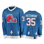Maillot Hockey Quebec Nordiques Michael Hutchinson Heritage Vintage Bleu