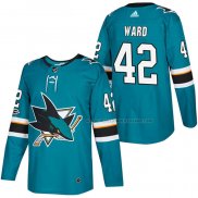 Maillot Hockey San Jose Sharks Joel Ward Authentique Domicile 2018 Vert