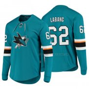 Maillot Hockey San Jose Sharks Kevin Labanc Platinum Vert