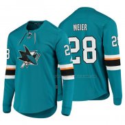 Maillot Hockey San Jose Sharks Timo Meier Platinum Vert