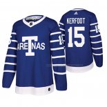 Maillot Hockey Toronto Maple Leafs Alexander Kerfoot Throwback Authentique Pro Bleu