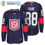 Maillot Hockey USA Patrick Kane Premier 2016 World Cup Bleu
