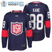 Maillot Hockey USA Patrick Kane Premier 2016 World Cup Bleu