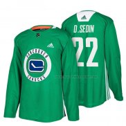 Maillot Hockey Vancouver Canucks Daniel Sedin New Season Practice Vert