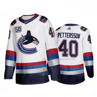 Maillot Hockey Vancouver Canucks Elias Pettersson Throwback 2000's Night Blanc