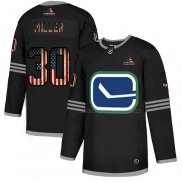 Maillot Hockey Vancouver Canucks Ryan Miller 2020 USA Flag Noir