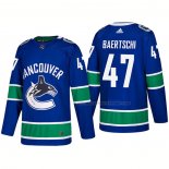 Maillot Hockey Vancouver Canucks Sven Baertschi Domicile Premier 2017-2018 Bleu