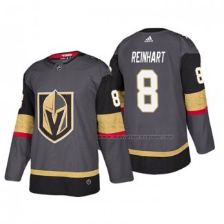 Maillot Hockey Vegas Golden Knights Griffin Reinhart Domicile Authentique Joueur Gris