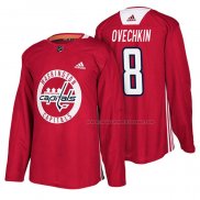 Maillot Hockey Washington Capitals Alex Ovechkin New Season Practice Rouge