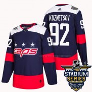 Maillot Hockey Washington Capitals Evgeny Kuznetsov 2018 Stadium Series Authentique Bleu