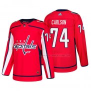 Maillot Hockey Washington Capitals John Carlson Domicile Authentique Joueur Rouge