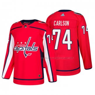 Maillot Hockey Washington Capitals John Carlson Domicile Authentique Joueur Rouge