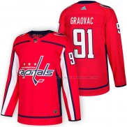 Maillot Hockey Washington Capitals Tyler Graovac Authentique Domicile 2018 Rouge