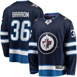 Maillot Hockey Winnipeg Jets Morgan Barron Domicile Premier Breakaway Bleu