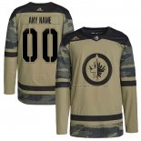 Maillot Hockey Winnipeg Jets Personnalise Military Appreciation Team Authentique Practice Camouflage