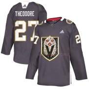 Maillot Vegas Golden Knights Shea Theodore Dia de Los Muertos Gris