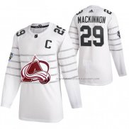 Maillot Hockey 2020 All Star Colorado Avalanche Nathan Mackinnon Authentique Blanc