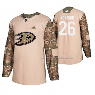 Maillot Hockey Anaheim Ducks Brandon Montour Veterans Day Camouflage