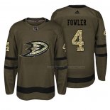 Maillot Hockey Anaheim Ducks Cam Fowler Salute To Service Vert Militar