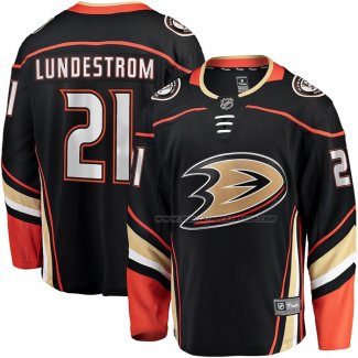 Maillot Hockey Anaheim Ducks Isac Lundestrom Domicile Breakaway Noir