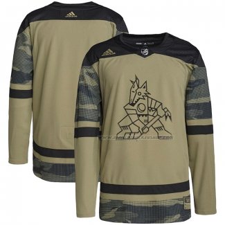 Maillot Hockey Arizona Coyotes Military Appreciation Team Authentique Practice Camouflage