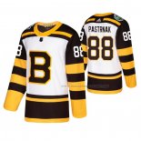 Maillot Hockey Boston Bruins David Pastrnak 2019 Winter Classic Blanc