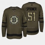 Maillot Hockey Boston Bruins Ryan Spooner 2018 Salute To Service Vert Militar