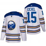Maillot Hockey Buffalo Sabres Jack Eichel Authentique Stitched Blanc