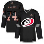 Maillot Hockey Carolina Hurricanes Jaccob Slavin 2020 USA Flag Noir