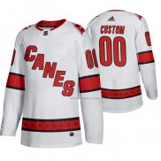 Maillot Hockey Carolina Hurricanes Personnalise Exterieur Authentique Blanc