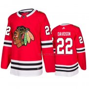 Maillot Hockey Chicago Blackhawks Brandon Davidson Domicile Rouge